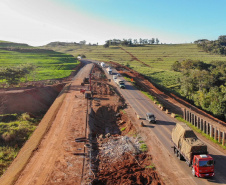 obra entre Irere e LondrinaFoto Gilson Abreu