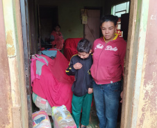 Governo distribui 20 mil cestas básicas às famílias de pessoas com deficiência em vulnerabilidade social no Paraná
. Foto:SEJUF