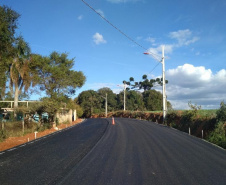 Pavimentação em Araucária facilita escoamento de produtos
. Foto:SEDU