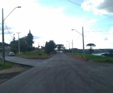Pavimentação em Araucária facilita escoamento de produtos
. Foto:SEDU