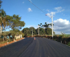 Pavimentação em Araucária facilita escoamento de produtos
. Foto:SEDU