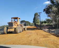 Pavimentação em Araucária facilita escoamento de produtos
. Foto:SEDU