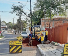  População comemora ampliação da rede coletora e o fim das fossas
. Foto:Sanepar