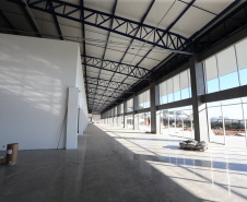Obras da nova rodoviária de Francisco Beltrao com mais de 6.300 m²,  que contará 12 plataformas para ônibus, além de lojas, guichês, restaurantes, espaço para taxistas e mototaxistas, jardim no centro e salas de espera para os usuários. A construcao do Terminal Rodoviario faz parte do Plano de Apoio ao Desenvolvimento dos Municipios - PAMFoto: Geraldo Bubniak/AEN