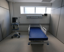 Em fase final de construção, o Hospital Regional de Guarapuava   será destinado exclusivamente para o tratamento de pacientes da Covid-19 por meio do Sistema Único de Saúde (SUS). Após a pandemia, a estrutura de Guarapuava atuará como referência para Urgência e Emergência.Foto: Geraldo Bubniak/AEN