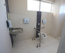 Em fase final de construção, o Hospital Regional de Guarapuava   será destinado exclusivamente para o tratamento de pacientes da Covid-19 por meio do Sistema Único de Saúde (SUS). Após a pandemia, a estrutura de Guarapuava atuará como referência para Urgência e Emergência.Foto: Geraldo Bubniak/AEN