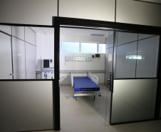 Em fase final de construção, o Hospital Regional de Guarapuava   será destinado exclusivamente para o tratamento de pacientes da Covid-19 por meio do Sistema Único de Saúde (SUS). Após a pandemia, a estrutura de Guarapuava atuará como referência para Urgência e Emergência.Foto: Geraldo Bubniak/AEN