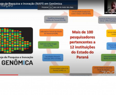 Com o objetivo de avançar no desenvolvimento de metodologias aplicadas ao diagnóstico e prevenção de doenças de base genética, em especial a Covid 19 e doenças oncológicas, a Fundação Araucária (FA) e a Superintendência Geral de Ciência, Tecnologia e Ensino Superior (Seti) lançaram, nesta sexta-feira (31), a Rede Paranaense de Pesquisa Genômica.  Foto: Fundação Araucária