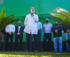 Principal artéria do Sudoeste, a PR-280 entrará em obras de revitalização, com nova pavimentação e terceiras faixas, ainda este ano, dentro do Programa de Revitalização da Segurança Viária do DER. O anúncio foi feito pelo chefe da Casa Civil, Guto Silva, nesta terça-feira (04), durante evento de entrega de respiradores em Palmas.   Foto: Guilherme Flores/Casa Civil