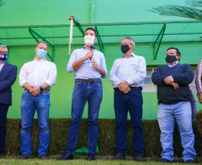 Principal artéria do Sudoeste, a PR-280 entrará em obras de revitalização, com nova pavimentação e terceiras faixas, ainda este ano, dentro do Programa de Revitalização da Segurança Viária do DER. O anúncio foi feito pelo chefe da Casa Civil, Guto Silva, nesta terça-feira (04), durante evento de entrega de respiradores em Palmas.   Foto: Guilherme Flores/Casa Civil