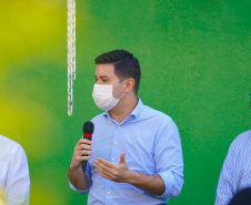 Principal artéria do Sudoeste, a PR-280 entrará em obras de revitalização, com nova pavimentação e terceiras faixas, ainda este ano, dentro do Programa de Revitalização da Segurança Viária do DER. O anúncio foi feito pelo chefe da Casa Civil, Guto Silva, nesta terça-feira (04), durante evento de entrega de respiradores em Palmas.   Foto: Guilherme Flores/Casa Civil