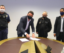 Mandirituba, Colombo e Quatro Barras firmam Termo de Cooperação com Secretaria da Segurança. Foto:SESP