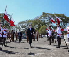 O Governador Carlos Massa Ratinho Junior entrega nesta segunda-feira (10/08), a reforma, melhorias e ampliacao da Academia Policial Militar do Guatupê - bloco 3 e novas  viaturas.  Curitiba, 10/08/2020 - Foto: Geraldo Bubniak/AEN