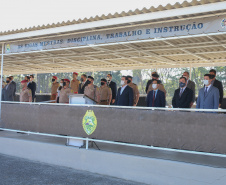 O Governador Carlos Massa Ratinho Junior entrega nesta segunda-feira (10/08), a reforma, melhorias e ampliacao da Academia Policial Militar do Guatupê - bloco 3 e novas  viaturas.  Curitiba, 10/08/2020 - Foto: Geraldo Bubniak/AEN
