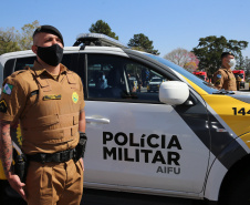 O Governador Carlos Massa Ratinho Junior entrega nesta segunda-feira (10/08), a reforma, melhorias e ampliacao da Academia Policial Militar do Guatupê - bloco 3 e novas  viaturas.  Curitiba, 10/08/2020 - Foto: Geraldo Bubniak/AEN