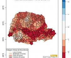 Estiagem no Paraná pode perdurar até fevereiro do ano que vem. 
