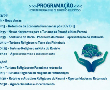 Fórum Paranaense de Turismo Religioso será nesta quinta e sexta-feira.Foto:SETU
