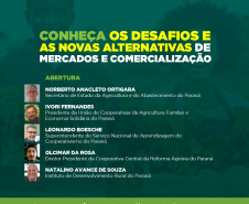 Coopera Paraná realiza evento online sobre desafios de comercialização. Imagem:SEAB