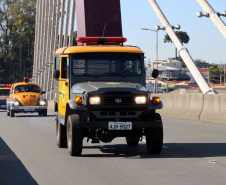 Curitiba, 29 de Agosto de 2020. Desfile de viaturas da PMPR. 