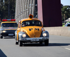 Curitiba, 29 de Agosto de 2020. Desfile de viaturas da PMPR. 