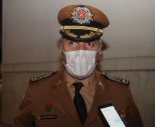 Curitiba, 29 de Agosto de 2020. Desfile de viaturas da PMPR. Foto: Cel QOPM Pericles de Matos, Comandante-Geral da PMPR. 