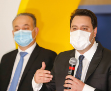 O governador Carlos Massa Ratinho Junior participou nesta terça-feira (01), em Curitiba, da inauguração do Erastinho, o primeiro hospital oncopediátrico do Sul do País. 