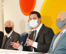O governador Carlos Massa Ratinho Junior participou nesta terça-feira (01), em Curitiba, da inauguração do Erastinho, o primeiro hospital oncopediátrico do Sul do País. 