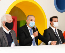 O governador Carlos Massa Ratinho Junior participou nesta terça-feira (01), em Curitiba, da inauguração do Erastinho, o primeiro hospital oncopediátrico do Sul do País. 