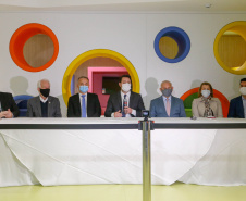 O governador Carlos Massa Ratinho Junior participou nesta terça-feira (01), em Curitiba, da inauguração do Erastinho, o primeiro hospital oncopediátrico do Sul do País. 
