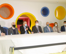 O governador Carlos Massa Ratinho Junior participou nesta terça-feira (01), em Curitiba, da inauguração do Erastinho, o primeiro hospital oncopediátrico do Sul do País. 