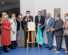 O governador Carlos Massa Ratinho Junior participou nesta terça-feira (01), em Curitiba, da inauguração do Erastinho, o primeiro hospital oncopediátrico do Sul do País. 