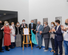 O governador Carlos Massa Ratinho Junior participou nesta terça-feira (01), em Curitiba, da inauguração do Erastinho, o primeiro hospital oncopediátrico do Sul do País. 