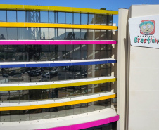 O governador Carlos Massa Ratinho Junior participou nesta terça-feira (01), em Curitiba, da inauguração do Erastinho, o primeiro hospital oncopediátrico do Sul do País. 