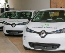 02.09.2020 - O Governo do Estado recebeu nesta quarta-feira (2) dez carros elétricos modelo Zoe, da Renault, como parte do projeto VEM PR.Foto Gilson Abreu