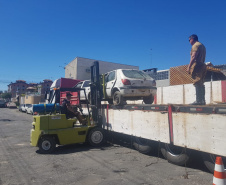 139 veículos são retirados do pátio da Delegacia de Campo Largo
. Foto:SESP