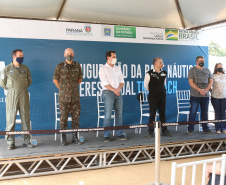 O Governador Carlos Massa Ratinho Junior participa nesta sexta-feira (11/09)  da inauguração da Base Náutica Interestadual Trarbach, localizada no Porto Felício de Querência do Norte (PR) Trata-se do primeiro espaço de atuação interestadual do Programa Nacional de Segurança nas Fronteiras e Divisas (VIGIA), do Ministério da Justiça e Segurança Pública