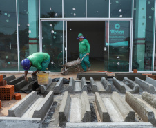 O novo Consórcio Intermunicipal de Saúde do Oeste do Paraná (Cisop), em Cascavel, é um gigante de 126 salas de atendimento construído em uma área de 4,6 mil metros quadrados na principal avenida da cidade, a que empresta o nome do Brasil. Foto: José fernando Ogura/AEN