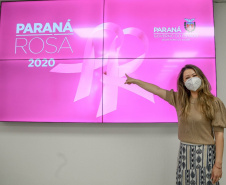 O Governo do Paraná iniciou nesta quinta-feira (01) a segunda edição do Paraná Rosa, campanha promovida dentro do Outubro Rosa para fortalecer iniciativas de conscientização sobre a prevenção do câncer de mama e de colo de útero, além da saúde da mulher em geral. Foto: Valdelino Pontes