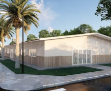 Projeto da nova sede do Batalhão de Fronteiras (BPFRON), em Guaíra.