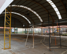 Escolas rurais de Ibaiti passam a contar com ginásios cobertos. Colégio Estadual do Campo Affonso Martinez Albaladejo.Foto Gilson Abreu/AEN