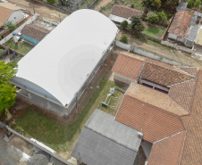 Escolas rurais de Ibaiti passam a contar com ginásios cobertos. Colegio Estadual Caetano Munhoz do Rocha em Ibaiti.Foto: Gilson Abreu/AEN