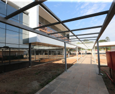 Construção da Escola de Bombeiros do Corpo de Bombeiros do Paraná,  na Academia Policial Militar do Guatupê em Sao Jose dos Pinhais. 03/09/2020 - Foto: Geraldo Bubniak/AEN