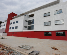 Construção da Escola de Bombeiros do Corpo de Bombeiros do Paraná,  na Academia Policial Militar do Guatupê em Sao Jose dos Pinhais. 03/09/2020 - Foto: Geraldo Bubniak/AEN