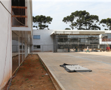 Construção da Escola de Bombeiros do Corpo de Bombeiros do Paraná,  na Academia Policial Militar do Guatupê em Sao Jose dos Pinhais. 03/09/2020 - Foto: Geraldo Bubniak/AEN