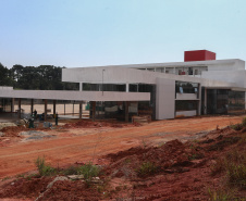 Construção da Escola de Bombeiros do Corpo de Bombeiros do Paraná,  na Academia Policial Militar do Guatupê em Sao Jose dos Pinhais. 03/09/2020 - Foto: Geraldo Bubniak/AEN