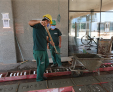 Construção da Escola de Bombeiros do Corpo de Bombeiros do Paraná,  na Academia Policial Militar do Guatupê em Sao Jose dos Pinhais. 03/09/2020 - Foto: Geraldo Bubniak/AEN