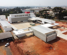 Construção da Escola de Bombeiros do Corpo de Bombeiros do Paraná,  na Academia Policial Militar do Guatupê em Sao Jose dos Pinhais. 03/09/2020 - Foto: Geraldo Bubniak/AEN