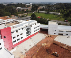 Construção da Escola de Bombeiros do Corpo de Bombeiros do Paraná,  na Academia Policial Militar do Guatupê em Sao Jose dos Pinhais. 03/09/2020 - Foto: Geraldo Bubniak/AEN