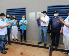O governador Carlos Massa Ratinho Junior participa nesta quinta-feira (29) da inauguração da usina híbrida EnerDinBo, em Ouro Verde do Oeste. A geradora utilizará a luz do sol e dejetos da suinocultura para produzir energia elétrica. O investimento privado foi de R$ 12 milhões.Ouro Verde do Oeste, 29/10/2020 - Foto: Geraldo Bubniak/AEN