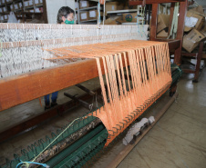 FEITO NO PARANA - Casulo Feliz empresa de Maringa que produz  fio de seda  de forma manual, aproveitando os casulos impróprios para a indústria e também reciclando os subprodutos dessa mesma matéria-prima.07/10/2020 - Foto: Geraldo Bubniak/AEN